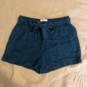 C&C California High Waist Blue Shorts with Adjustable Fit